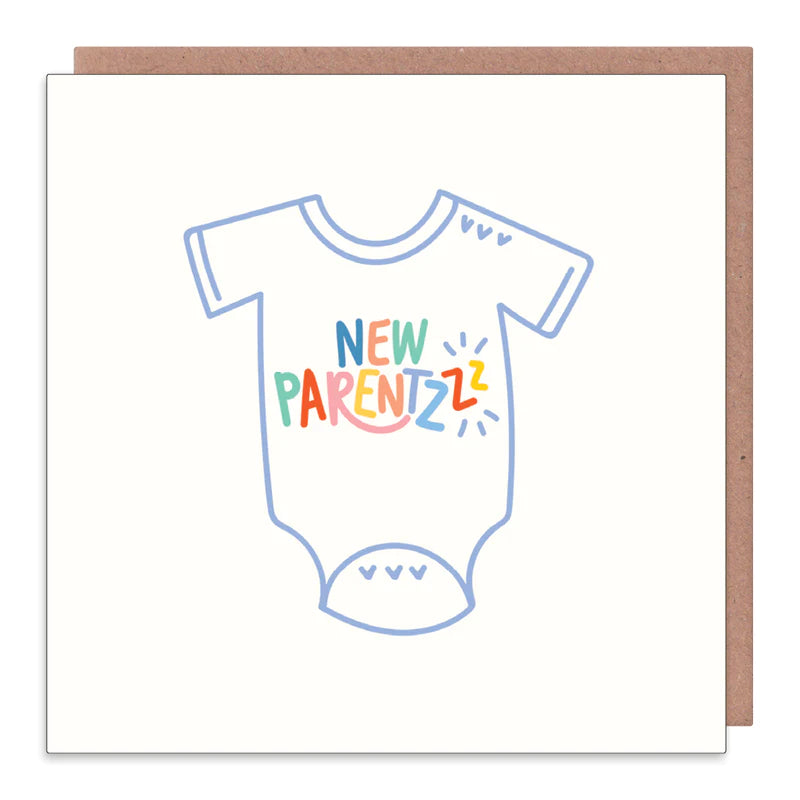 New Parentzzz - New Baby Card - Whale and Bird