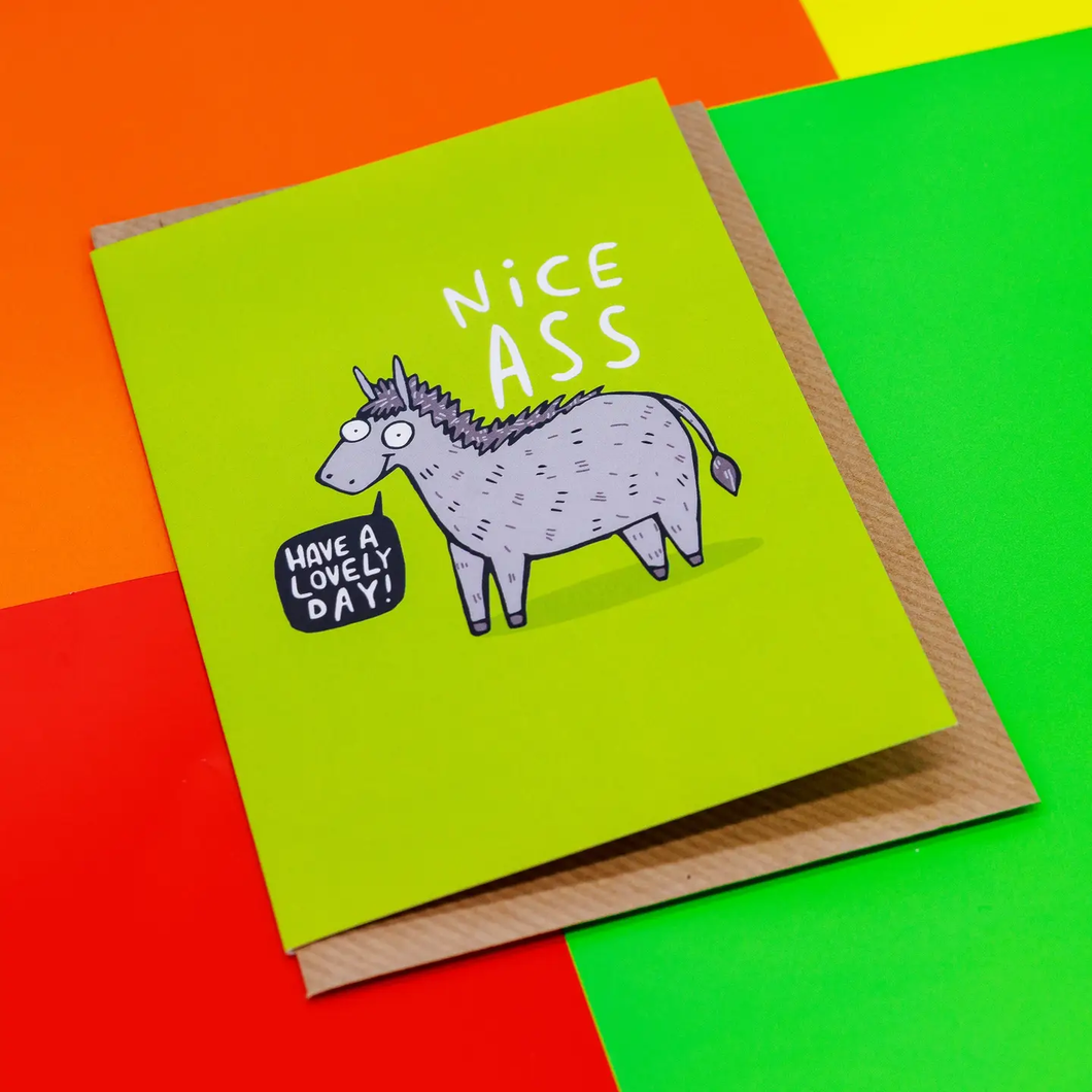 Greetings Card - puns - Katie Abey - Nice Ass - wedding, anniversary, love