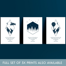 Load image into Gallery viewer, Print - A3 - Looking at the Stars - Oscar Wilde Literary Print - Blush and Blossom
