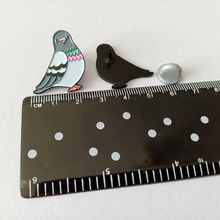 Load image into Gallery viewer, Enamel Pin - The Pigeon of Pride - Positive Pin - By Kate Elford
