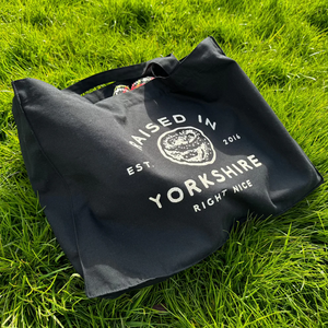 Large Tote Bag - Raised in Yorkshire - Right Nice Stuff - Yorkshire Gift Idea