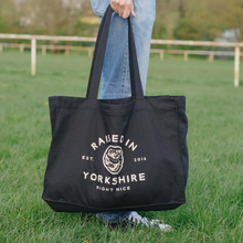 Load image into Gallery viewer, Large Tote Bag - Raised in Yorkshire - Right Nice Stuff - Yorkshire Gift Idea
