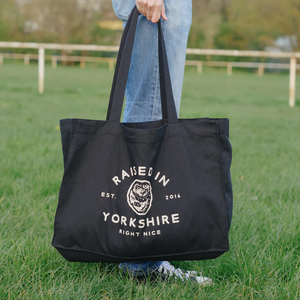 Large Tote Bag - Raised in Yorkshire - Right Nice Stuff - Yorkshire Gift Idea