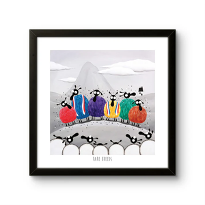 Print - Rare Breeds - Sheep Puns - Mervyn Tay Art