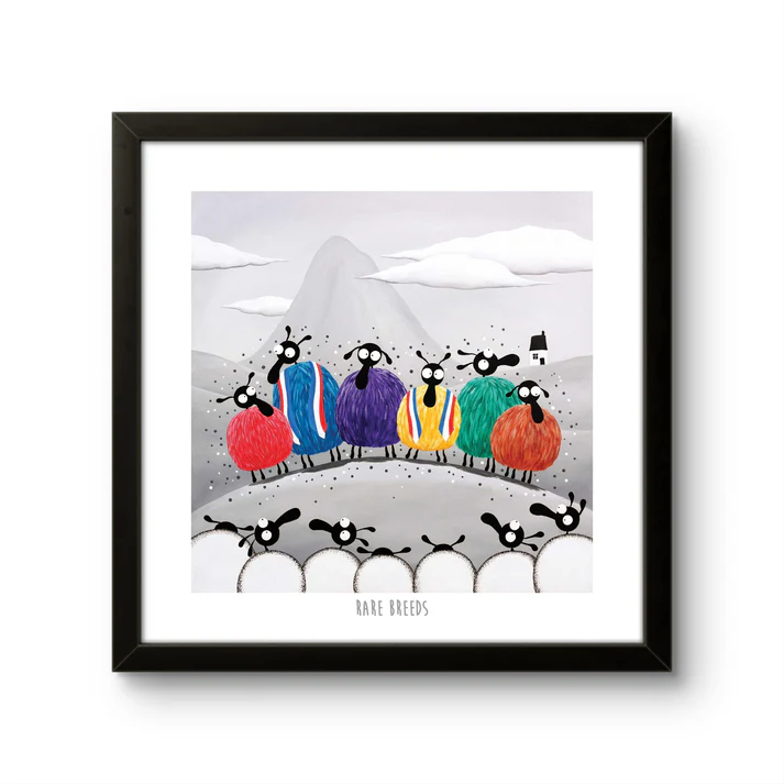 Print - Rare Breeds - Sheep Puns - Mervyn Tay Art