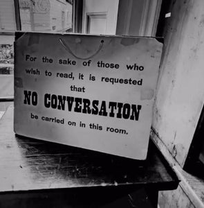 Leeds Library Mono Photo Print - No Conversation - RJHeald Photography