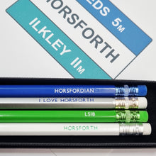 Load image into Gallery viewer, Pencil Set - Horsforth - Yorkshire Gift Idea - Horsforth souvenier!
