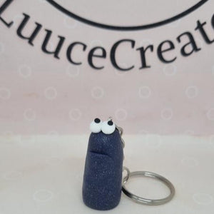 Grumpies Keyrings - Mini Polymer Clay Keyring - Luuce Creates