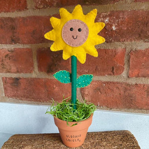 Felt Sunflower - Blooming Lovely - Quirky Threads Art