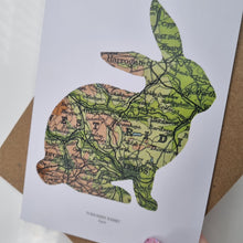Load image into Gallery viewer, Vintage Map silhouette cards - Yorkshire and Leeds - Studio Seven
