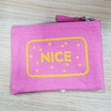 Load image into Gallery viewer, Zip Purse - Biscuit - Custard Cream / Bourbon / Nice - Organic cotton - various colours - 44 Ideas
