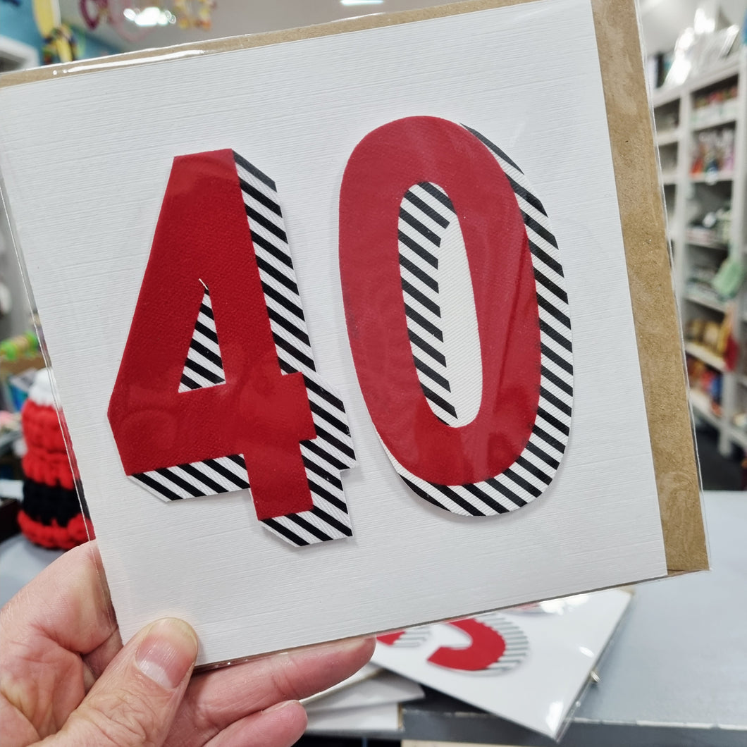 Birthday Card - 40th Birthday - 44 Ideas