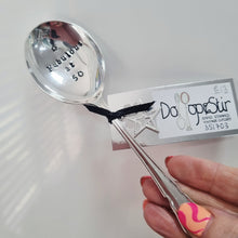 Load image into Gallery viewer, Fabulous at 50 - stamped spoon - Dollop and Stir
