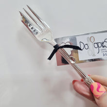Load image into Gallery viewer, Cake love - Stamped Cake Fork - stamped fork - Dollop and Stir
