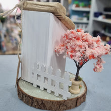 Load image into Gallery viewer, Wooden Cottage - Blossom Cottage with Picket Fence - Tina's Lovely Creations
