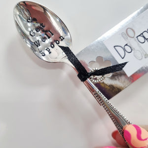 Get Well Spoon - stamped teaspoon - Dollop and Stir