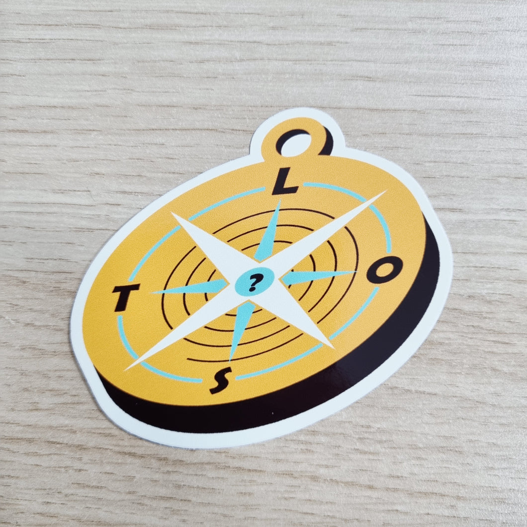 Vinyl Sticker - L.O.S.T Compass - Or8 Design