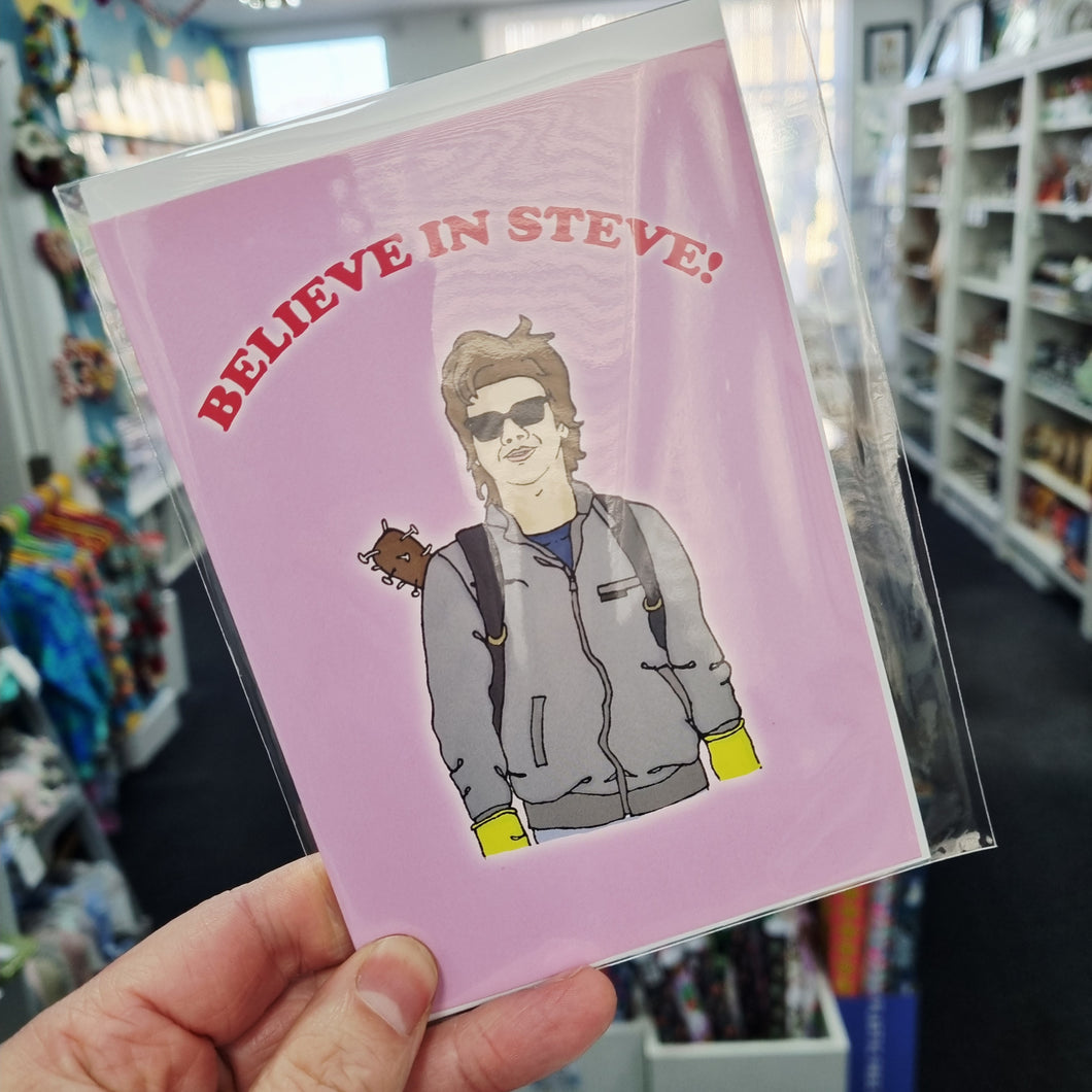 Greeting Card - Believe in Steve - Stranger Things inspired - Jil Made This