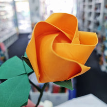 Load image into Gallery viewer, Paper Rose - Orange - Origami Blooms
