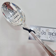 Load image into Gallery viewer, I can and I will...just watch - stamped spoon - Dollop and Stir
