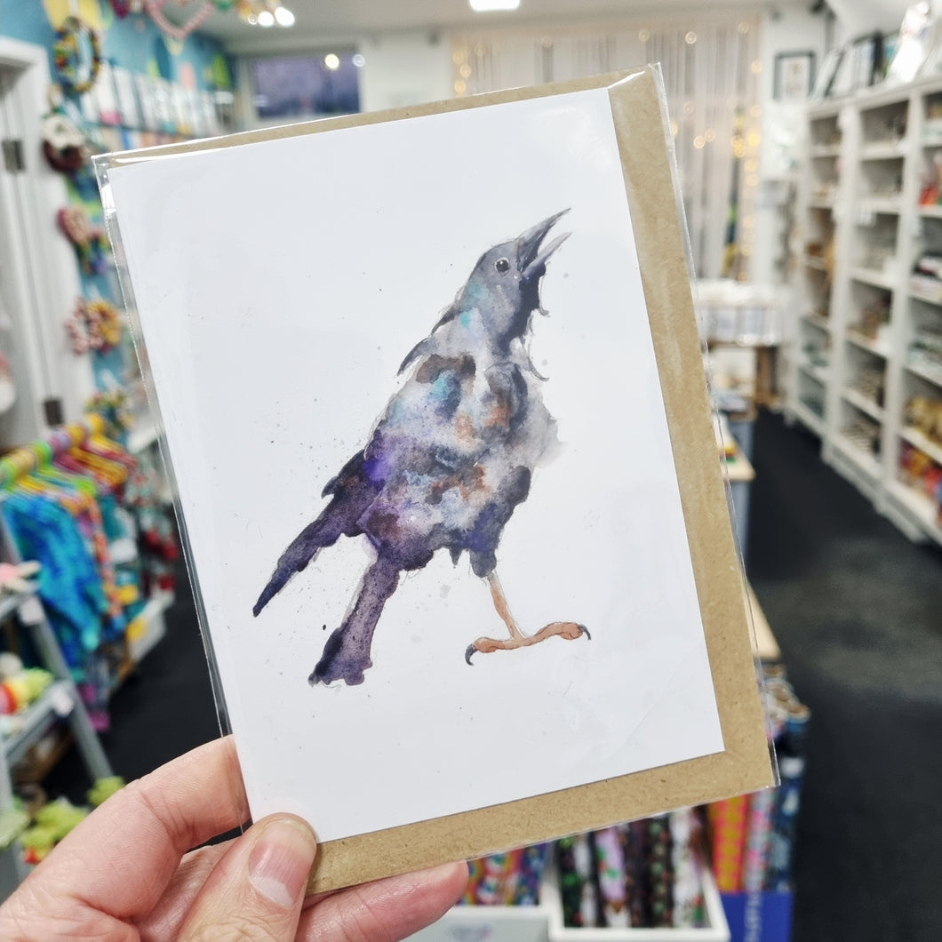 Greetings Card - Crow - Tim Gomersall Art & Illustration