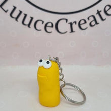 Load image into Gallery viewer, Grumpies Keyrings - Mini Polymer Clay Keyring - Luuce Creates
