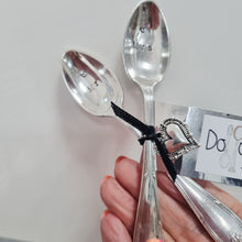 Load image into Gallery viewer, Mr and Mrs - stamped teaspoon set - Dollop and Stir - Wedding gift idea
