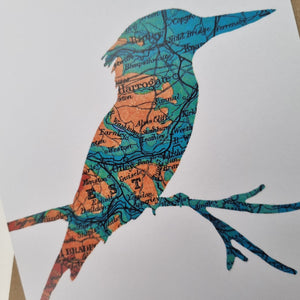 Vintage Map silhouette cards - Yorkshire and Leeds - Studio Seven