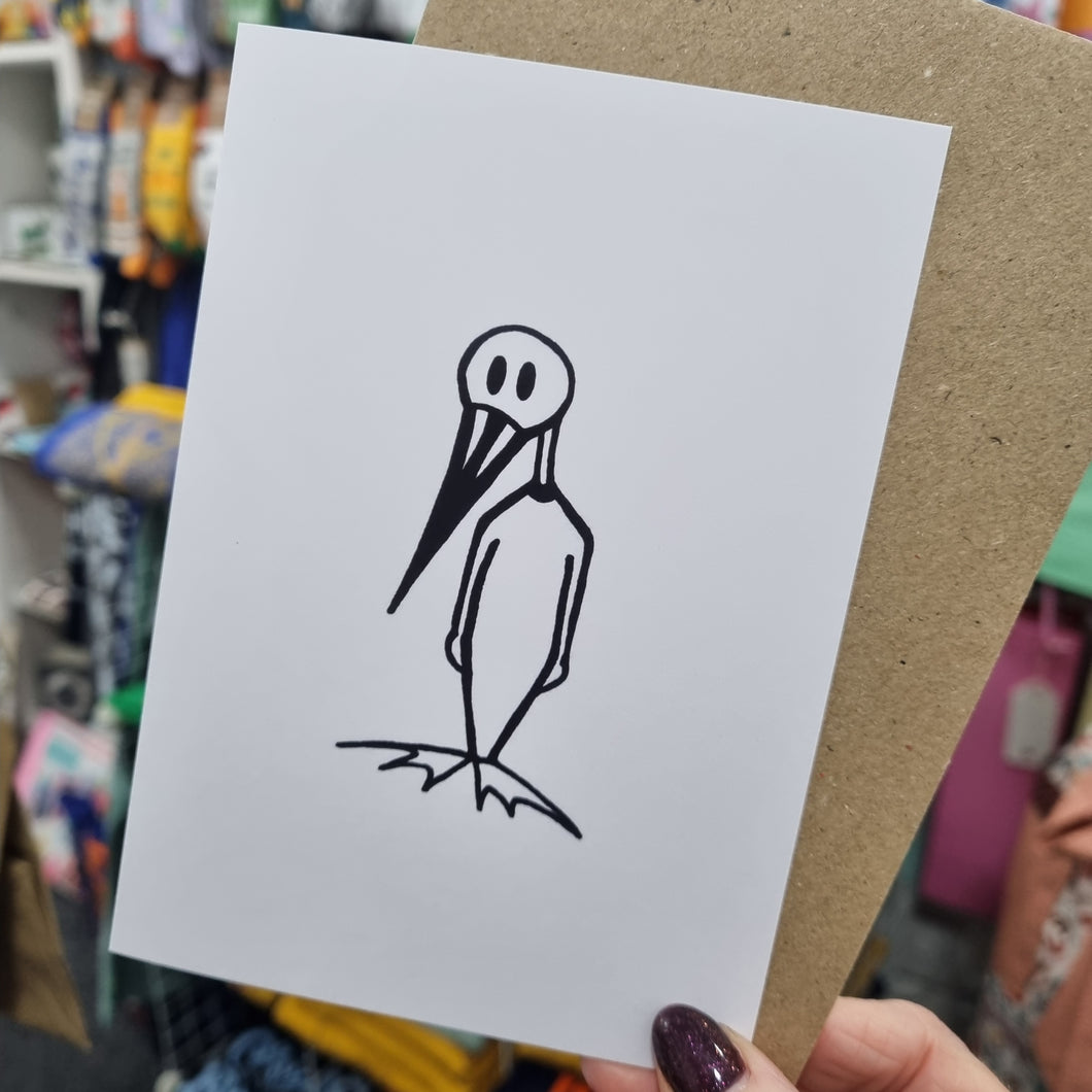 Greetings Card - Eery Guy - Mouse and Snail