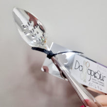 Load image into Gallery viewer, Life happens... Tea helps - stamped teaspoon - Dollop and Stir
