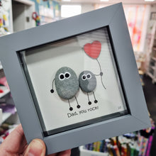 Load image into Gallery viewer, Dad, You Rock - Pebble Art Frame - Pebbled19
