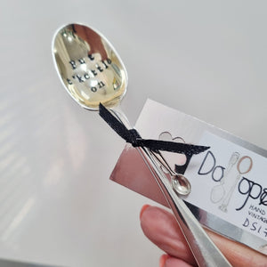 Put t’kettle on - stamped teaspoon - Dollop and Stir - Yorkshire gift