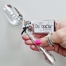 Load image into Gallery viewer, The Happy Couple - stamped spoon - Dollop and Stir
