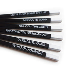 Load image into Gallery viewer, Sweary Pencils - Lots of Profanity to choose! - Square - The Curious Pancake
