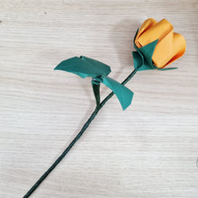 Load image into Gallery viewer, Paper Rose - Orange - Origami Blooms

