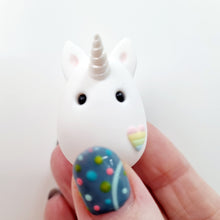 Load image into Gallery viewer, Unicorn - Rainbow Unicorn Polymer Clay Figure - Pins and Noodles
