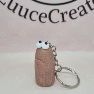 Grumpies Keyrings - Mini Polymer Clay Keyring - Luuce Creates