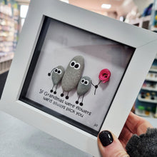 Load image into Gallery viewer, If Grandmas were flowers we'd always pick you - Grandma Pebble Art Frame - Pebbled19
