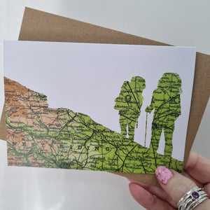Vintage Map silhouette cards - Yorkshire and Leeds - Studio Seven