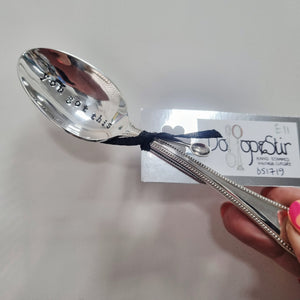 You Got This - stamped teaspoon - Dollop and Stir