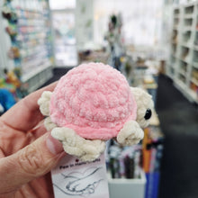 Load image into Gallery viewer, Crochet Baby/Children Plush Toy - UKCA Tested - Mini Turtle - Various Colours - Paw in Hand Crafts
