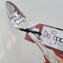 Load image into Gallery viewer, Tea and a good book - stamped teaspoon - Dollop and Stir
