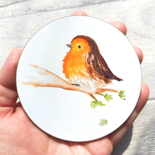 Load image into Gallery viewer, Coaster - Robin - Round Coaster - By Kate Elford

