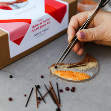 Load image into Gallery viewer, Make at Home Fused Glass Kit - Robin - DIY kit - Twice Fired
