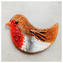 Load image into Gallery viewer, Make at Home Fused Glass Kit - Robin - DIY kit - Twice Fired

