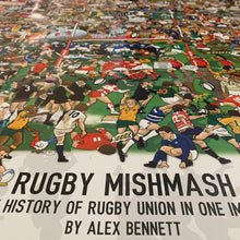 Load image into Gallery viewer, Rugby Mishmash – The History of Rugby Union in One Image - Nostalgia Print - The Mishmash Man
