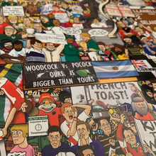 Load image into Gallery viewer, Rugby Mishmash – The History of Rugby Union in One Image - Nostalgia Print - The Mishmash Man
