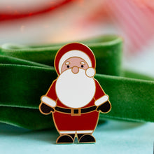 Load image into Gallery viewer, Enamel Pin - Christmas Santa - Munchquin
