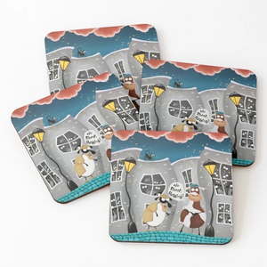 Coaster - No Sheep Shearlock! - Sheep Puns - Sherlock Holmes - Mervyn Tay Art