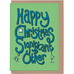 Happy Christmas Significant Other - Greetings Card - The Curious Pancake